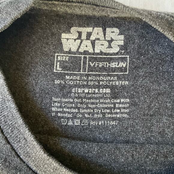 Star Wars Men’s Short Sleeve T-shirt size L, Gray , Cool Graphic - Picture 5 of 7